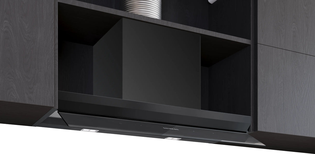 Siemens iQ500 Integreret boksemhætte 80 cm klart glas med sort tryk, Matsort - LJ87BDP60