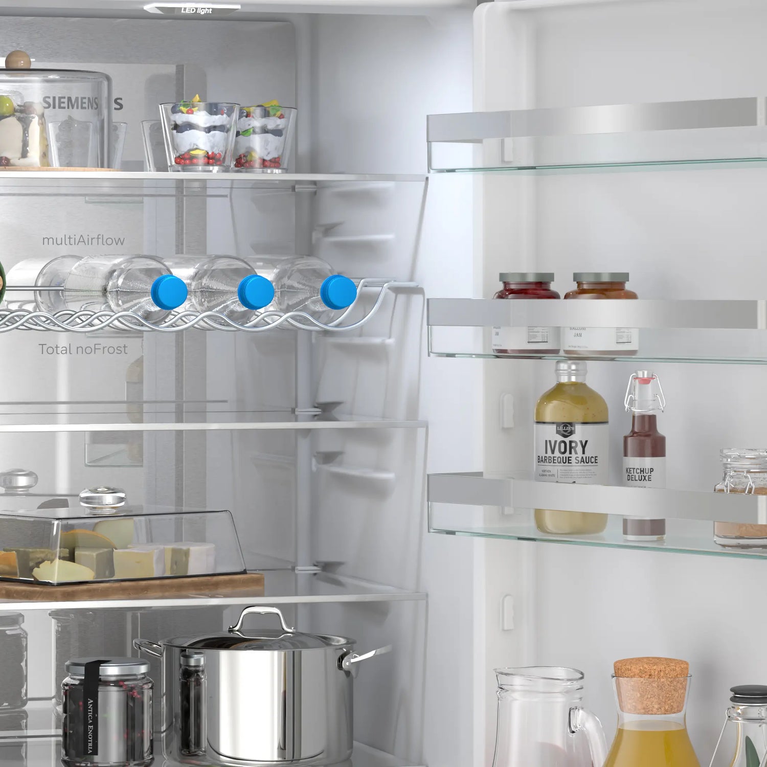 Siemens iQ300 Køle-/fryseskab 203 x 60 cm Rustfrit stål - KG39NVICV