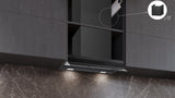 Siemens iQ500 Integreret boksemhætte 60 cm klart glas med sort tryk, Matsort - LJ67BDP60