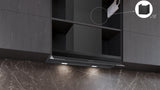 Siemens iQ500 Integreret boksemhætte 80 cm klart glas med sort tryk, Matsort - LJ87BDP60