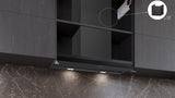 Siemens iQ700 Integreret boksemhætte 80 cm Grå glas sort print, Matsort - LJ89BET65