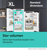 Integrerbart køle-/fryseskab 193.5 x 55.8 cm fladhængsel - Siemens iQ300 - KI96NSFD0