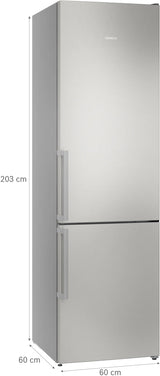 Siemens iQ300 Køle-/fryseskab 203 x 60 cm Rustfrit stål - KG39NVICV