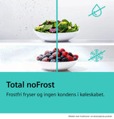 Siemens iQ300 Køle-/fryseskab 203 x 60 cm Rustfrit stål - KG39NVICV