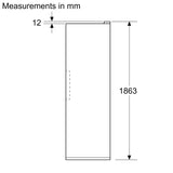 iQ500 Fritstående Køleskab 186,2 x 59,5 cm Sort stål - KS36NAXCG