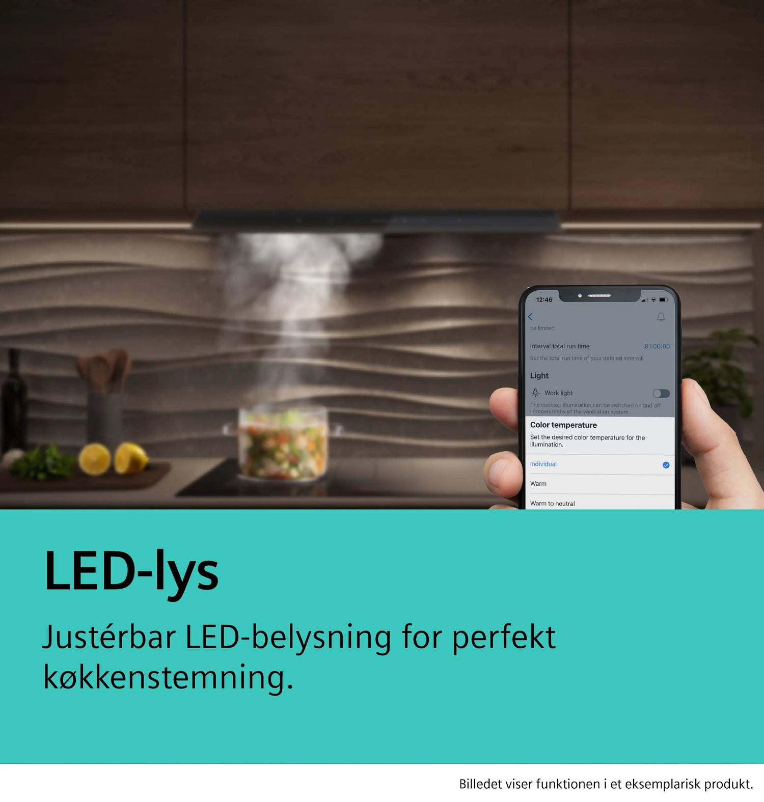 Siemens iQ500 Integreret boksemhætte 80 cm klart glas med sort tryk, Matsort - LJ87BDP60