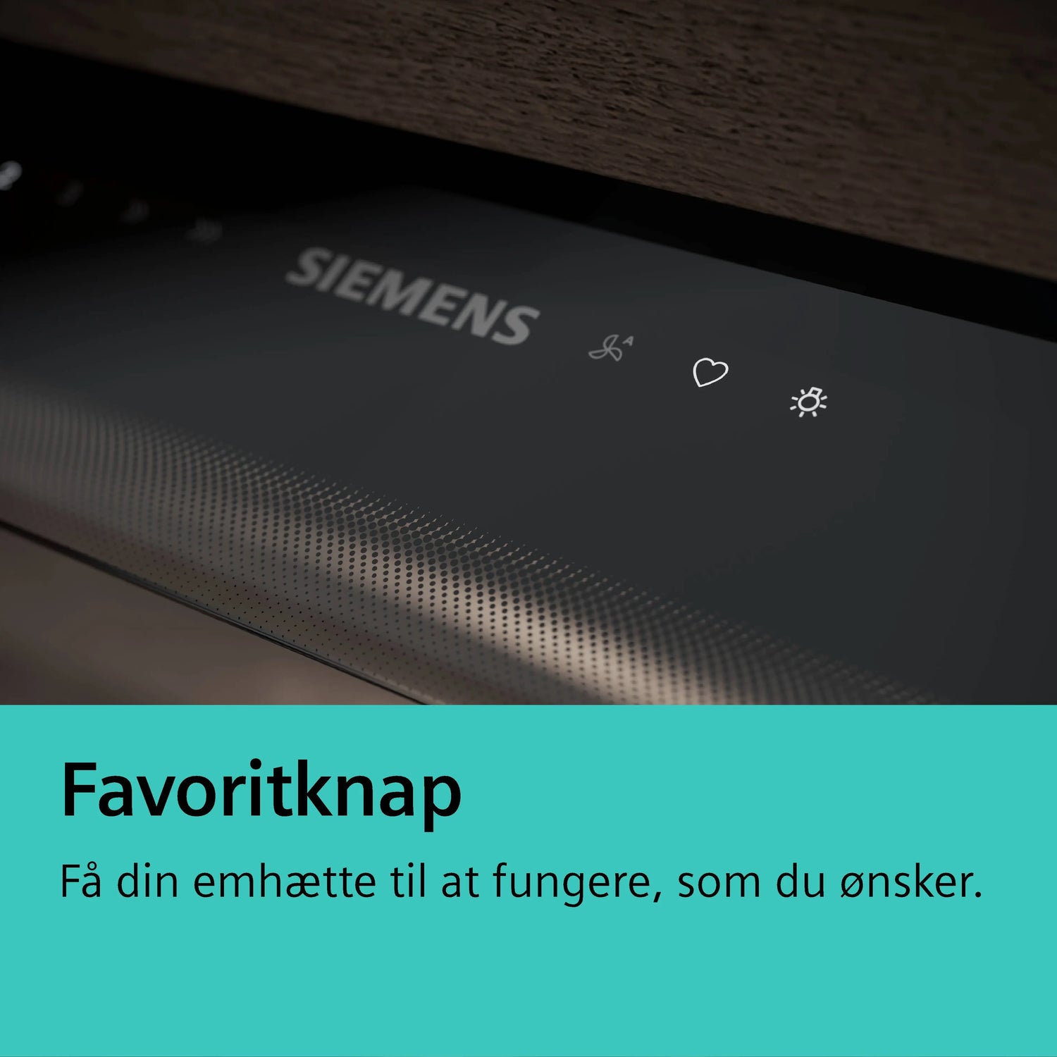 Siemens iQ500 Integreret boksemhætte 60 cm klart glas med sort tryk, Matsort - LJ67BDP60