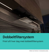 Siemens iQ500 Integreret boksemhætte 60 cm klart glas med sort tryk, Matsort - LJ67BDP60