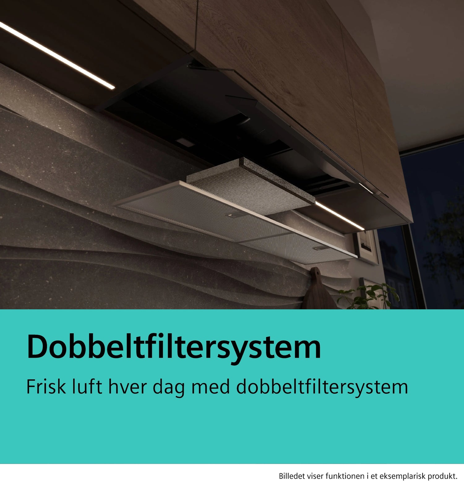 Siemens iQ700 Integreret boksemhætte 80 cm Grå glas sort print, Matsort - LJ89BET65