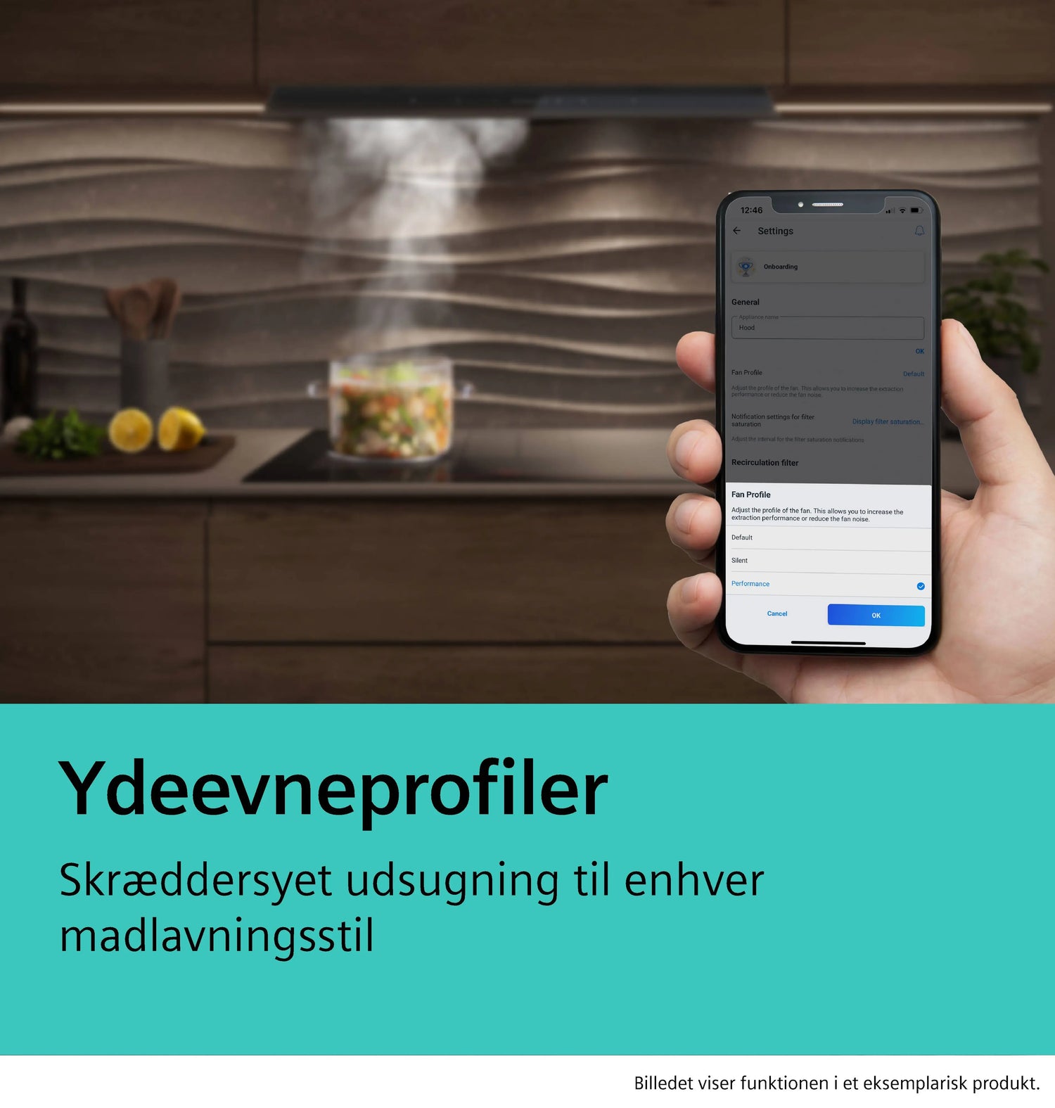 Siemens iQ500 Integreret boksemhætte 60 cm klart glas med sort tryk, Matsort - LJ67BDP60