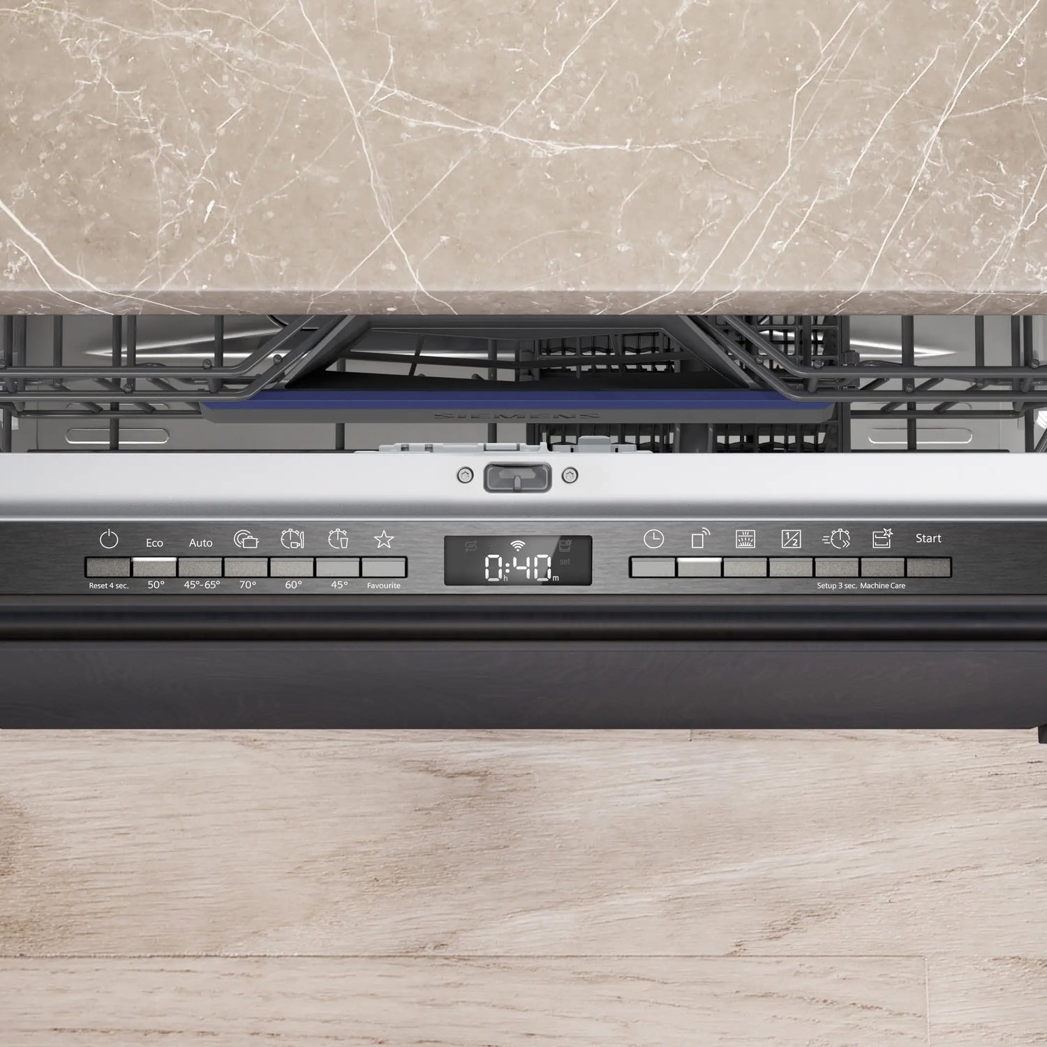 Siemens iQ500 Fuldt integrerbar opvaskemaskine 60 cm XXL - ekstra høj - SX85Z805CE