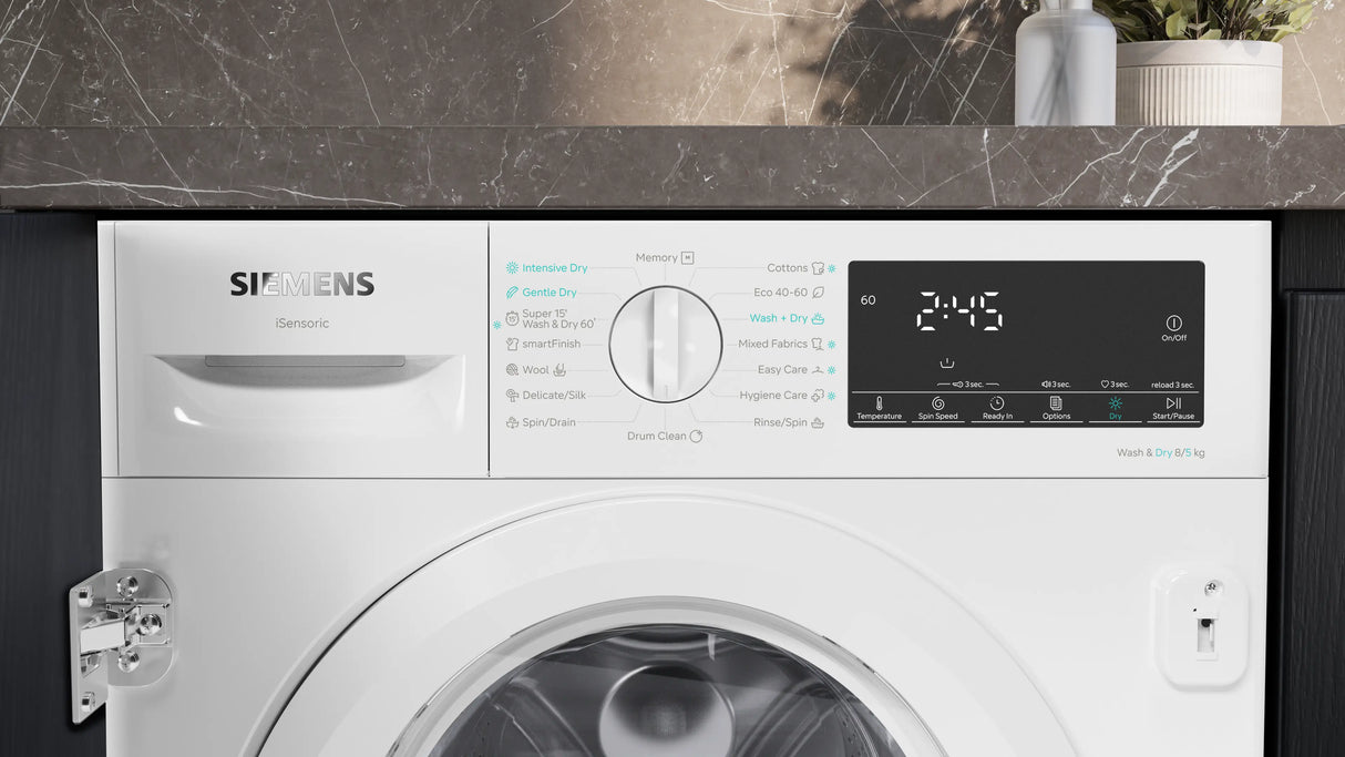 Siemens iQ500 Kombineret vask og tør 8/5 kg - WK14D490EU