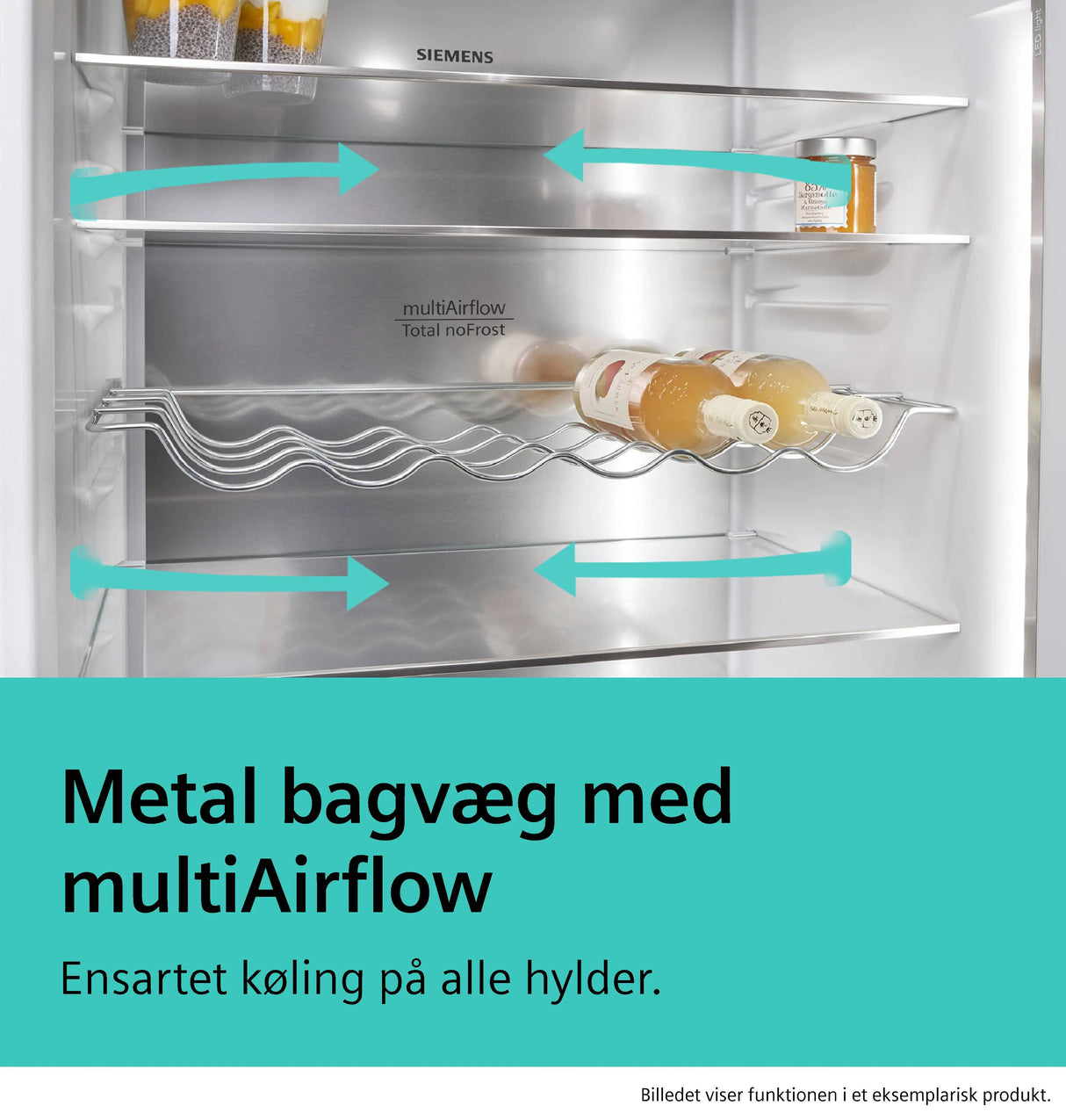 Siemens iQ500 Køle-/fryseskab 203 x 70 cm blackSteel - KG49NAXCG