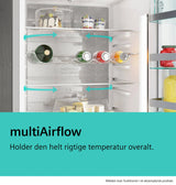 Siemens iQ700 Køle-/fryseskab 203 x 70 cm Matsort, Total noFrost - KG49NSBBF