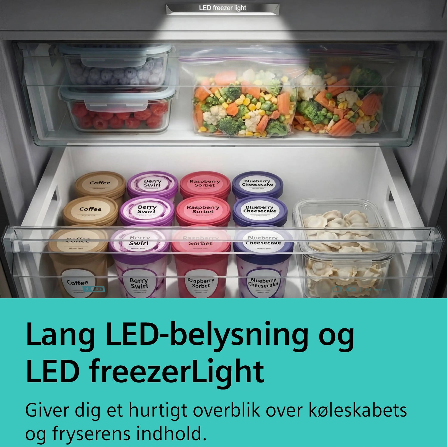 Siemens iQ700 Køle-/fryseskab 203 x 60 cm Matsort, Total noFrost - KG39NSBBF