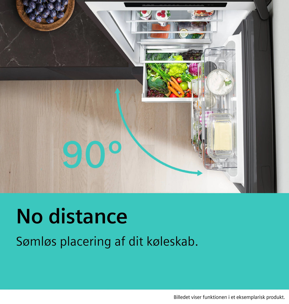 Siemens iQ700 Køle-/fryseskab 203 x 70 cm Matsort, Total noFrost - KG49NSBBF