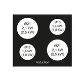 Vestfrost VIH 1060 P Induktionskogeplade - 17000