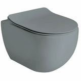 GLOMP RIMLESS VÆGHÆNGT TOILET, MATGRÅ