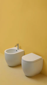 FLO 52 BTW GULVSTÅENDE TOILET, HVID