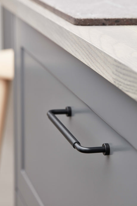 Furnipart  Lounge Greb Læder Sort/mat sort 160