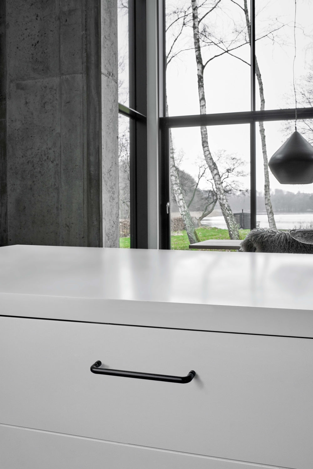 Furnipart Junction Greb Mat sort 160mm