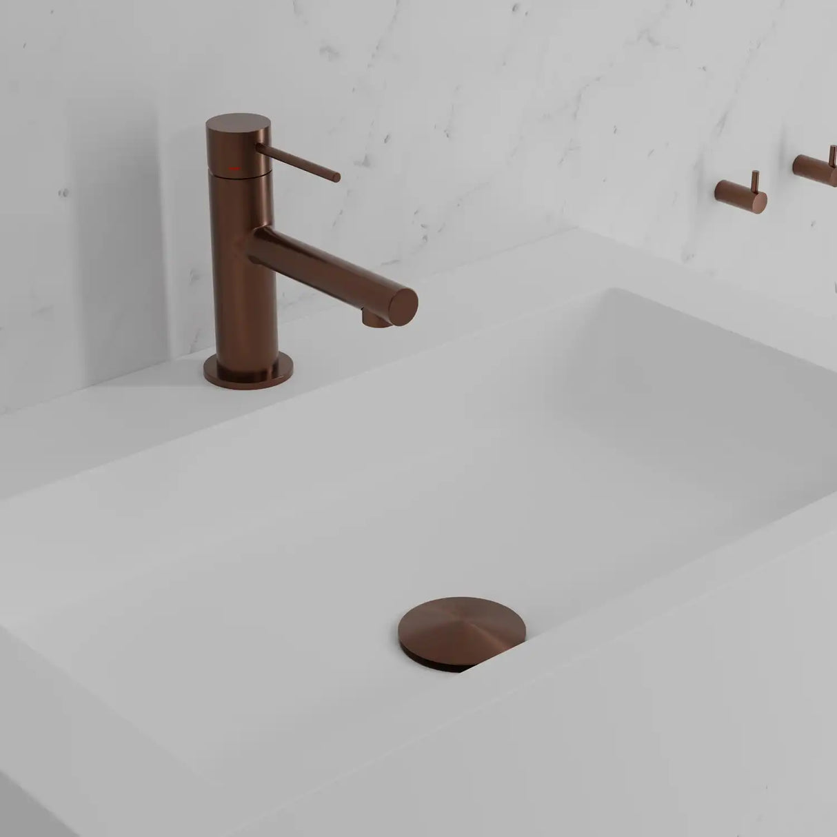 Primy Steel Vertex håndvaskarmatur, Amber