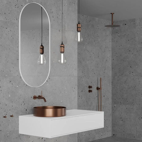 Primy Steel Harmonized 1 indbygningsarmatur til håndvask, Amber