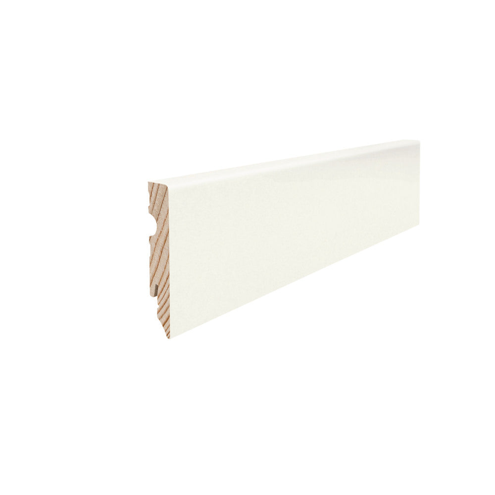Haro Klik-fodliste 15 x 80 mm hvid lakeret 411051