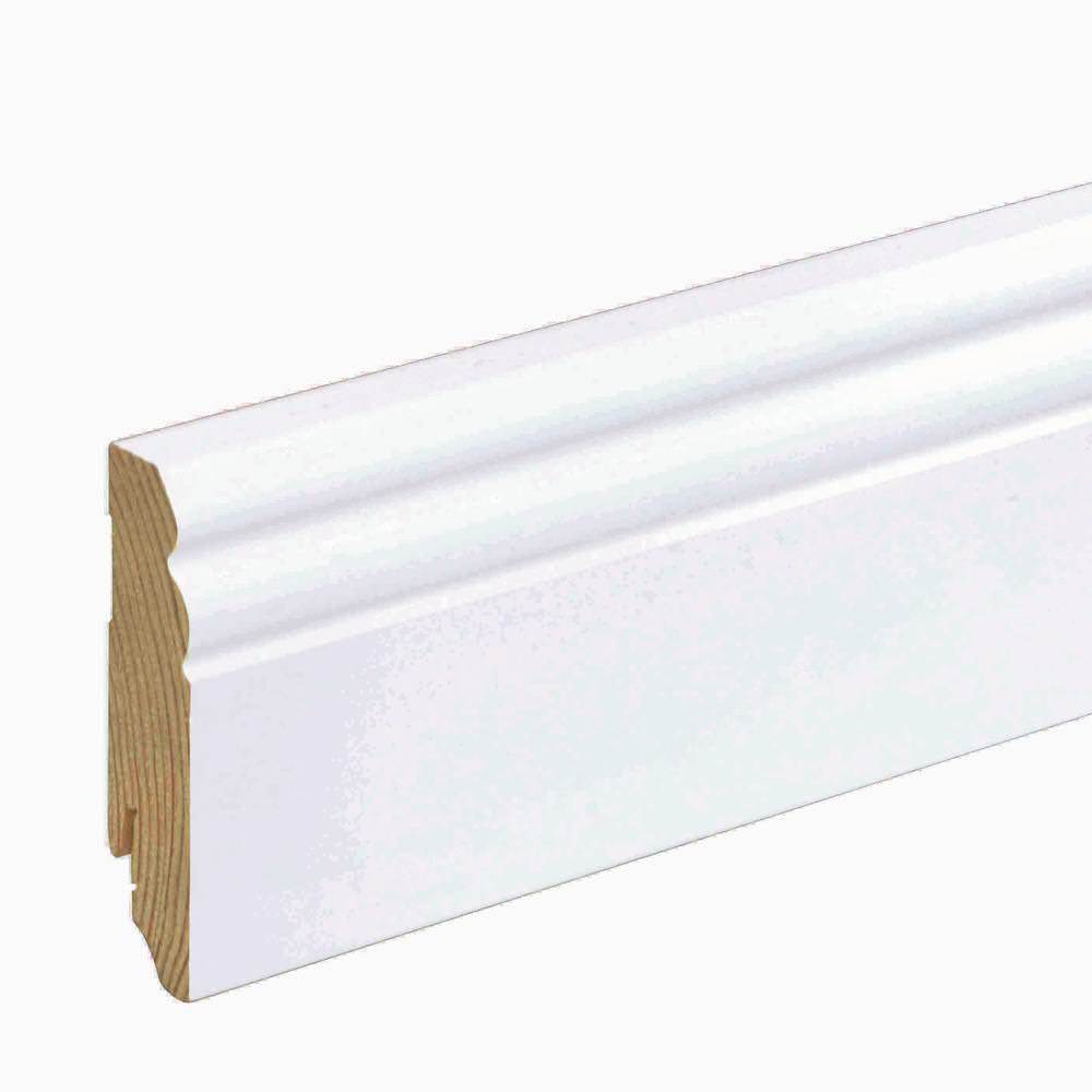 Haro Klik-fodliste 18 x 80 mm Gammeltysk profil hvid 411922