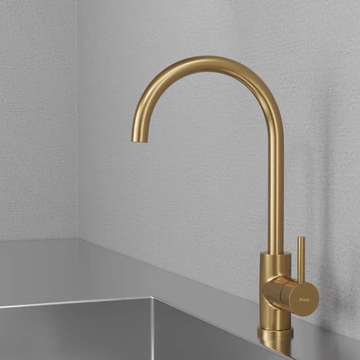 PRIMY STEEL CURVE KØKKENARMATUR, SAND