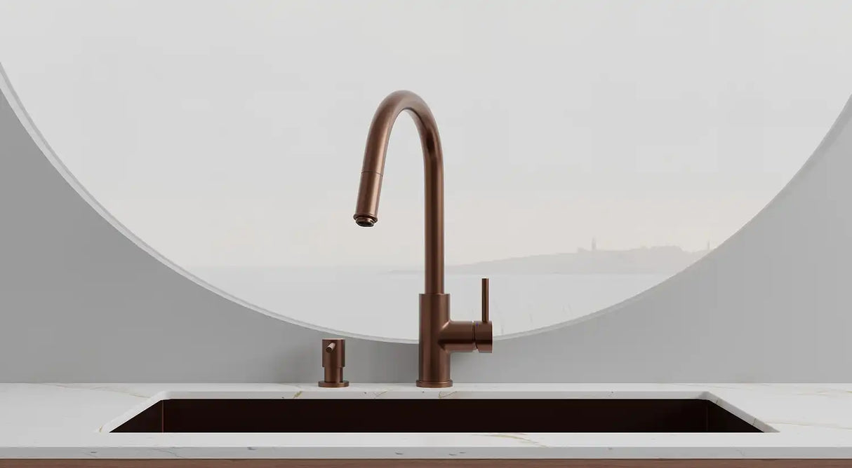 PRIMY ACCESS KØKKENARMATUR M/UDTRÆKSTUD, AMBER