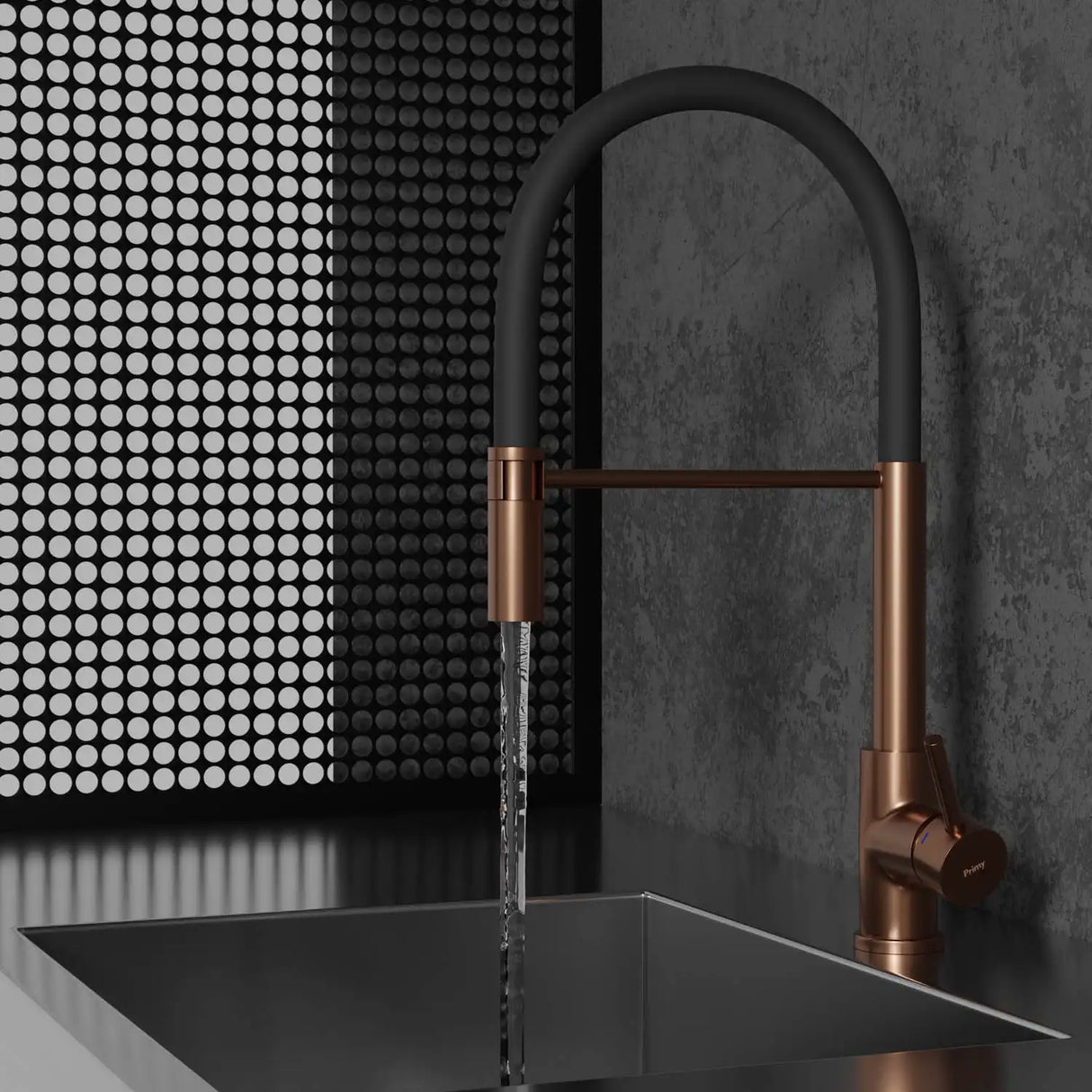 PRIMY STEEL PRO KØKKENARMATUR, AMBER