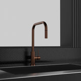 PRIMY STEEL ACCENT SQUARE KØKKENARMATUR, AMBER