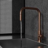 PRIMY STEEL ACCENT SQUARE KØKKENARMATUR, AMBER