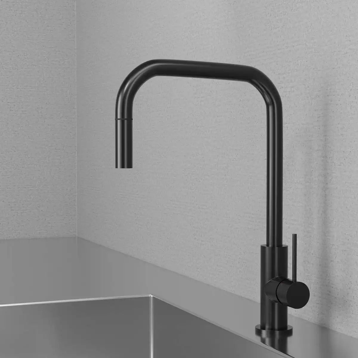 PRIMY STEEL ACCENT SQUARE KØKKENARMATUR, SHADOW