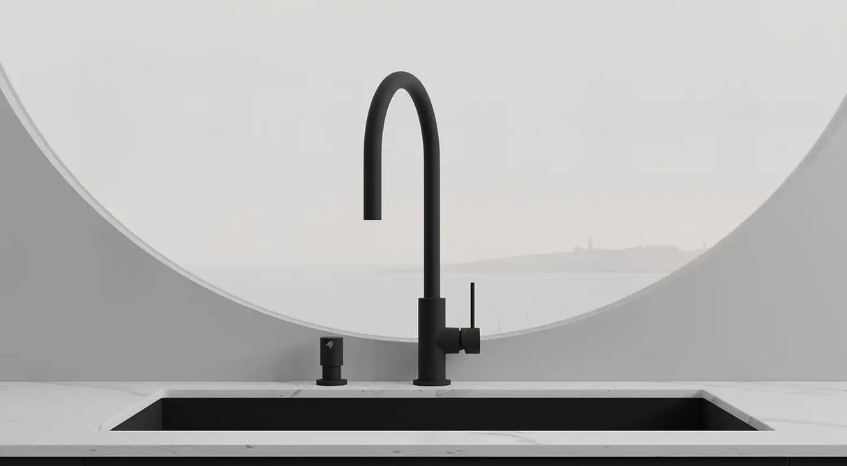 PRIMY ACCENT KØKKENARMATUR M/UDTRÆKSTUD, COAL