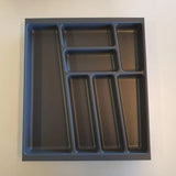 Multi-Living HQ Bestikindeler - koksgrå plast i bredde 50 cm