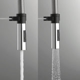 KUBUS 020 KØKKENARMATUR M/UDTRÆK, KROM/MATSORT