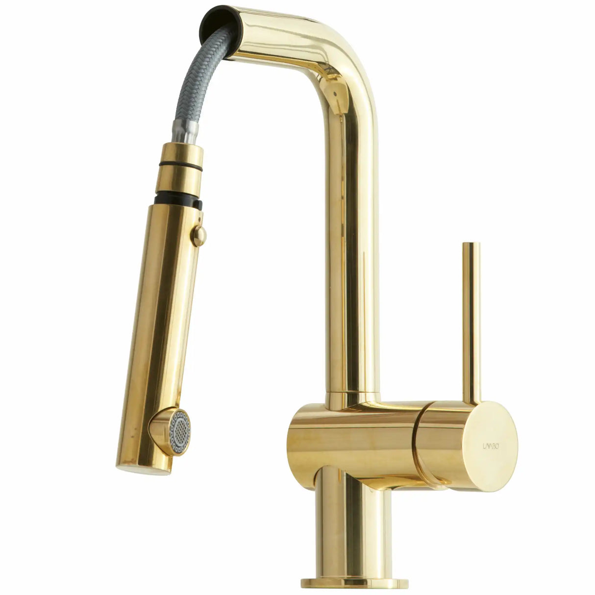 KUBUS 040 KØKKENARMATUR M/UDTRÆK, MASSIV MESSING