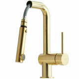 KUBUS 040 KØKKENARMATUR M/UDTRÆK, MASSIV MESSING