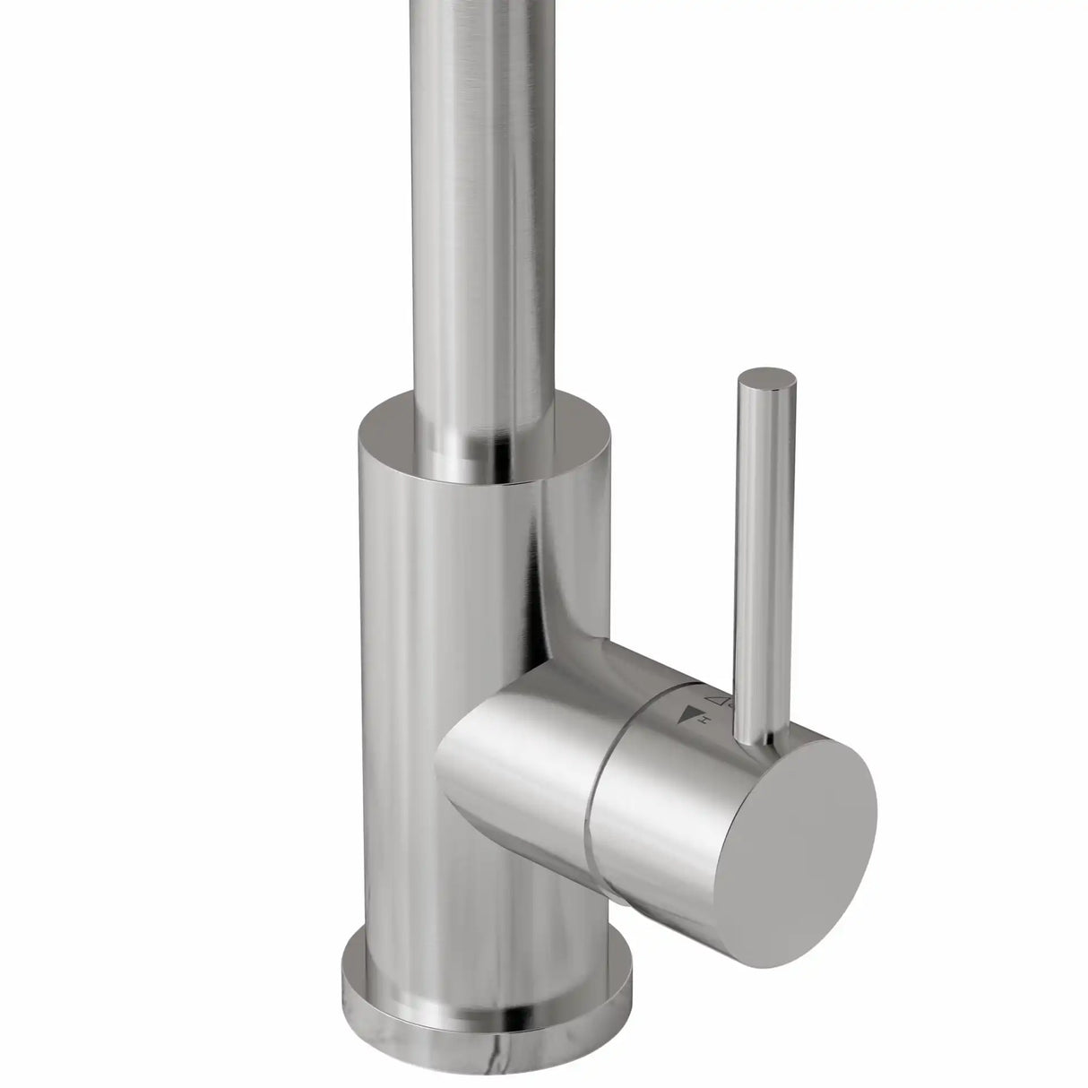 KUBUS 140 RS ROUND KØKKENARMATUR, RUSTFRIT STÅL