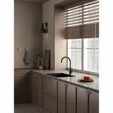 KUBUS 140 RS ROUND KØKKENARMATUR, PVD MATSORT