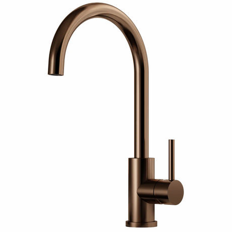 KUBUS 140 RS ROUND KØKKENARMATUR, PVD KOBBER