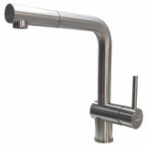 KUBUS 385 RS KØKKENARMATUR M/UDTRÆK, RUSTFRIT STÅL