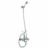 Retro to-grebs badekararmatur, Krom