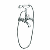 Retro to-grebs badekararmatur, Krom