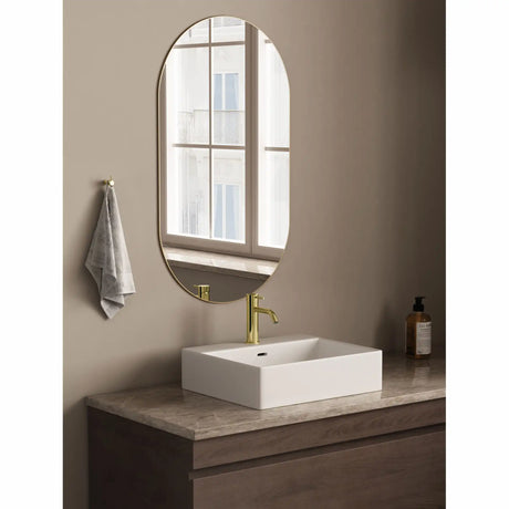 Mira 140 RS håndvaskarmatur, PVD Messing