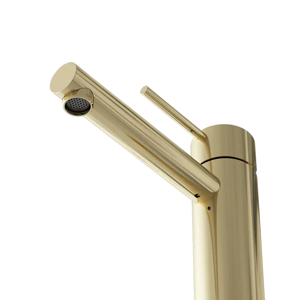 Mira 155 RS håndvaskarmatur, PVD Messing