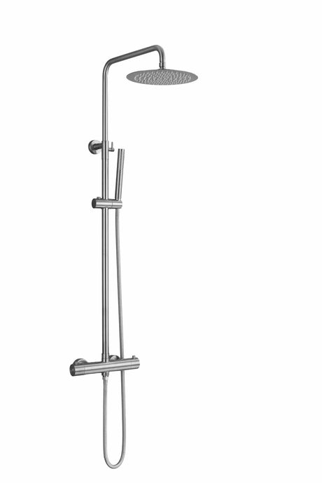 Samlet bruser og armatur sæt i rustfrit stål