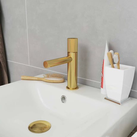 LAVABO LUNA POP-UP BUNDVENTIL, MASSIV MESSING